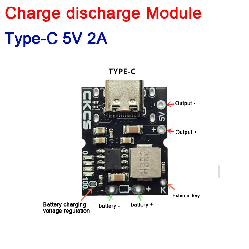 Зарядная плата Type-C для литиевой батареи модуль сброса 5 В 2 А 1S | Электроника