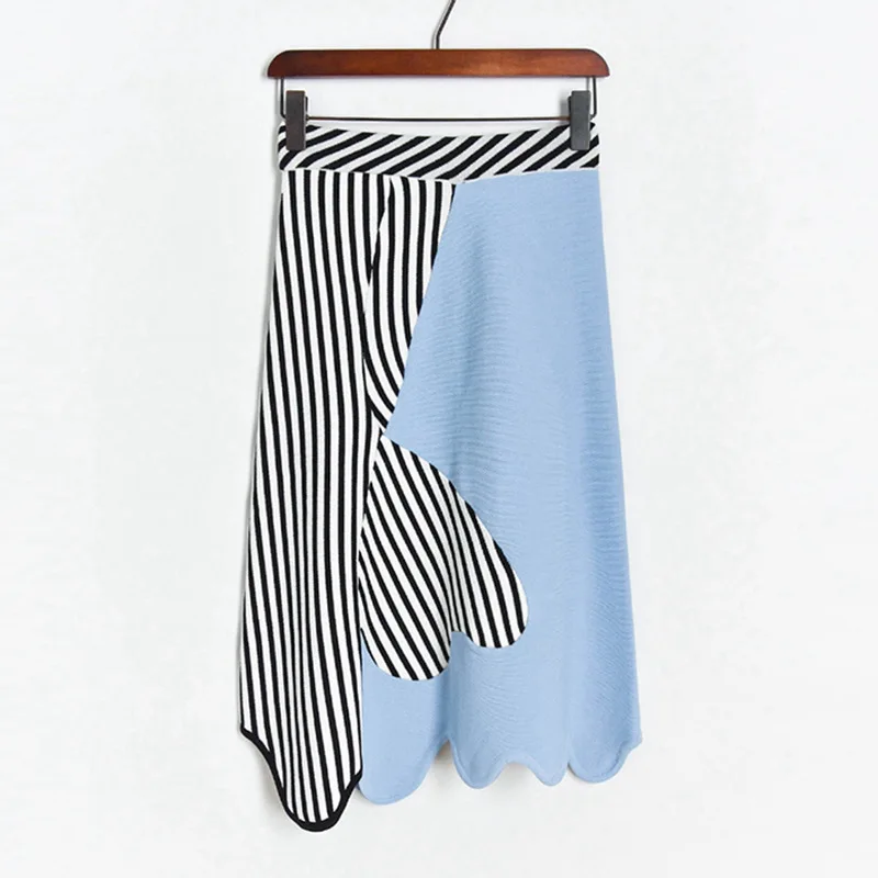 Комплект с юбкой Женский комплект из 2 предметов 2020 летний Асимметричный