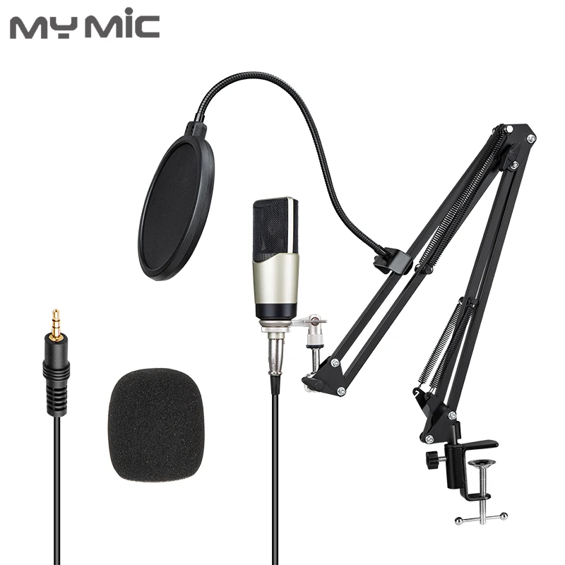 My Mic U87 большой мембранный конденсаторный Студийный микрофон для записи с регулируемой подставкой для вещания