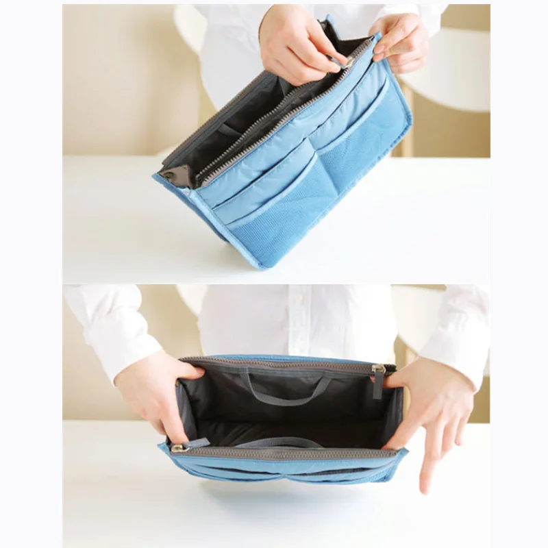 Женская косметичка большая органайзер вставная сумка многофункциональные