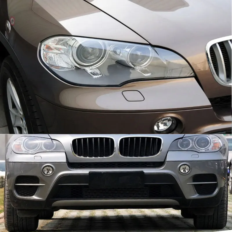 E70 передние фары стеклянная маска крышка лампы прозрачный корпус маски для BMW x5