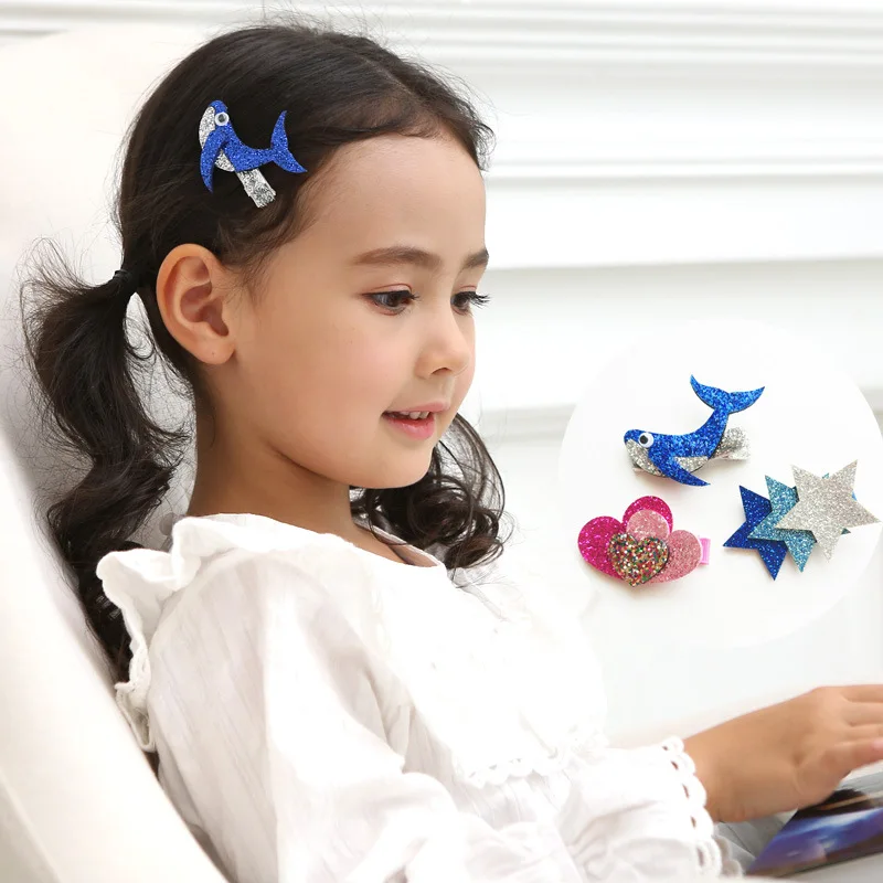 MeryYuer/Модная Детская Тиара заколки для волос девочек фетровые блестящие с