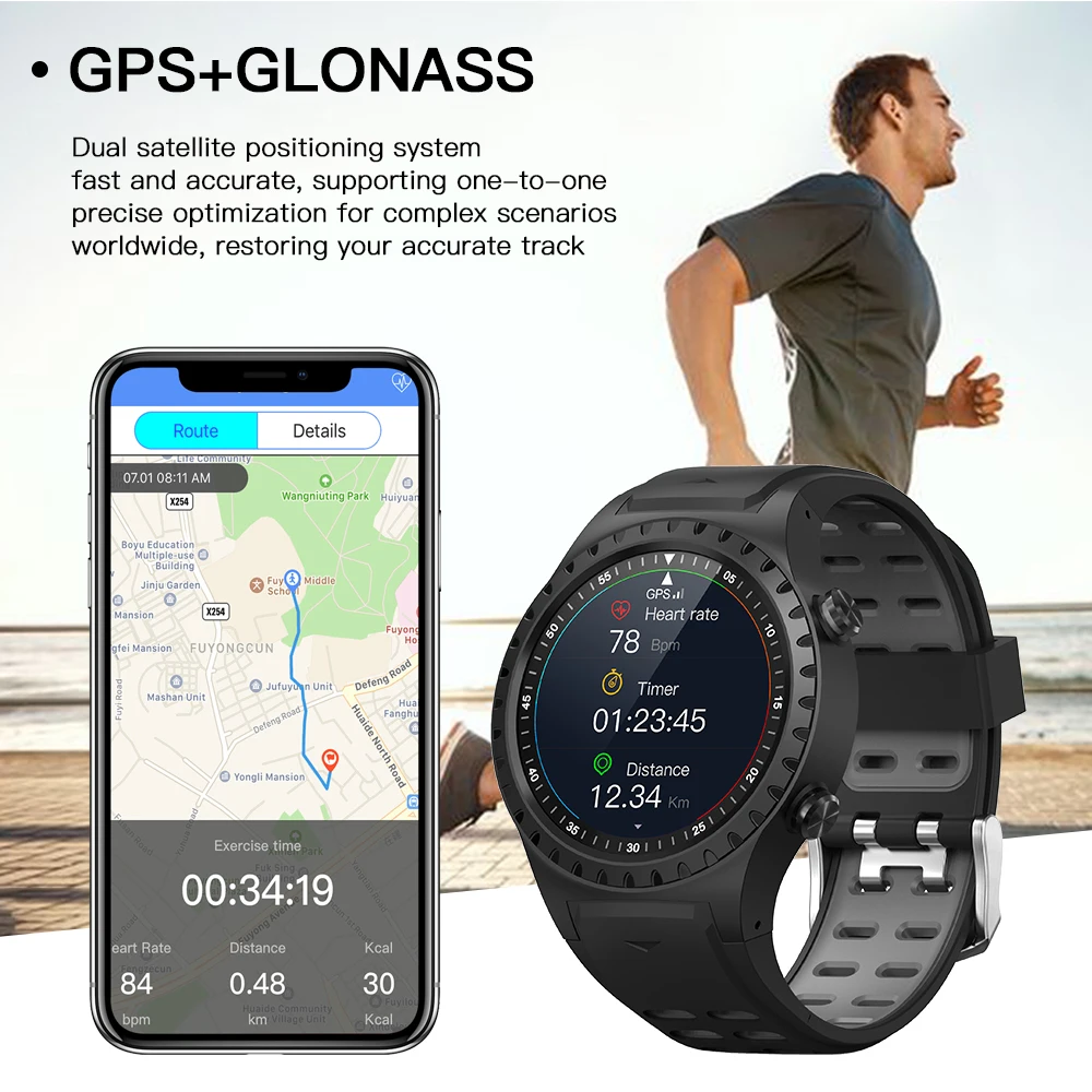 bluetooth call gps smart watch men women with sim card gandley m1s sports smartwatch heart rate watches for xiaomi android ios free global shipping