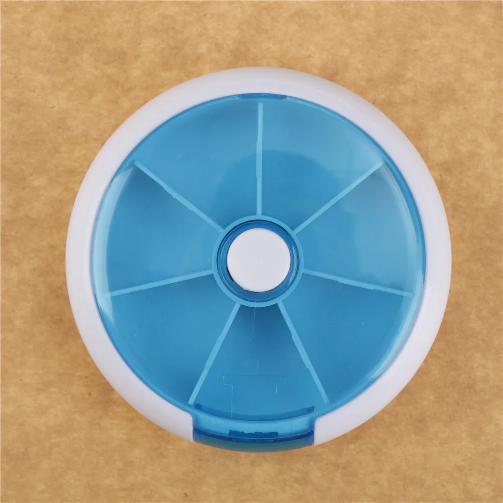 1 шт. портативный вращающийся контейнер для таблеток 9 см 7 дней на неделю лекарств