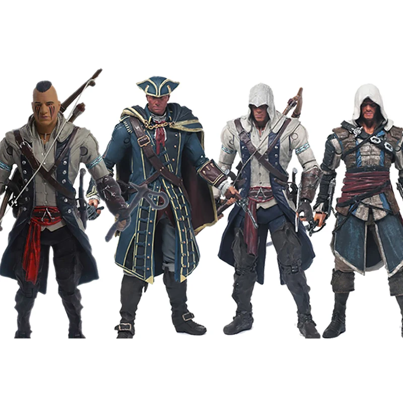 15 см Creed серии 4 Коннор Хайтам Ботинки в стиле Эдвард Кенуэй Mohawk движущаяся