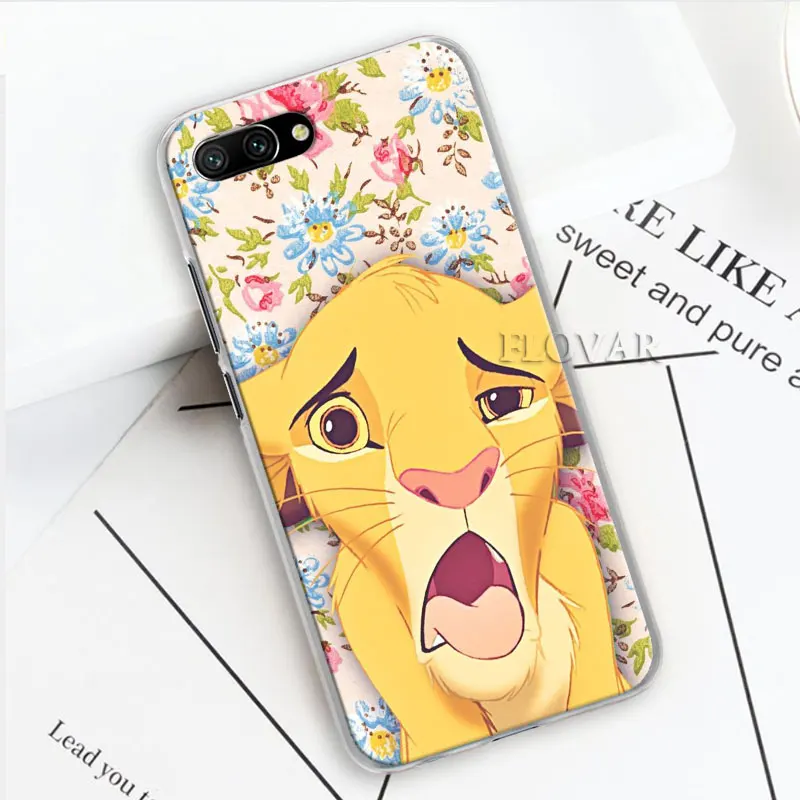Чехлы для телефонов Lion King Simba для huawei Y5 Y6 Y7 Y9 Honor 20 Lite 8X 9X Pro View 20 жесткий чехол