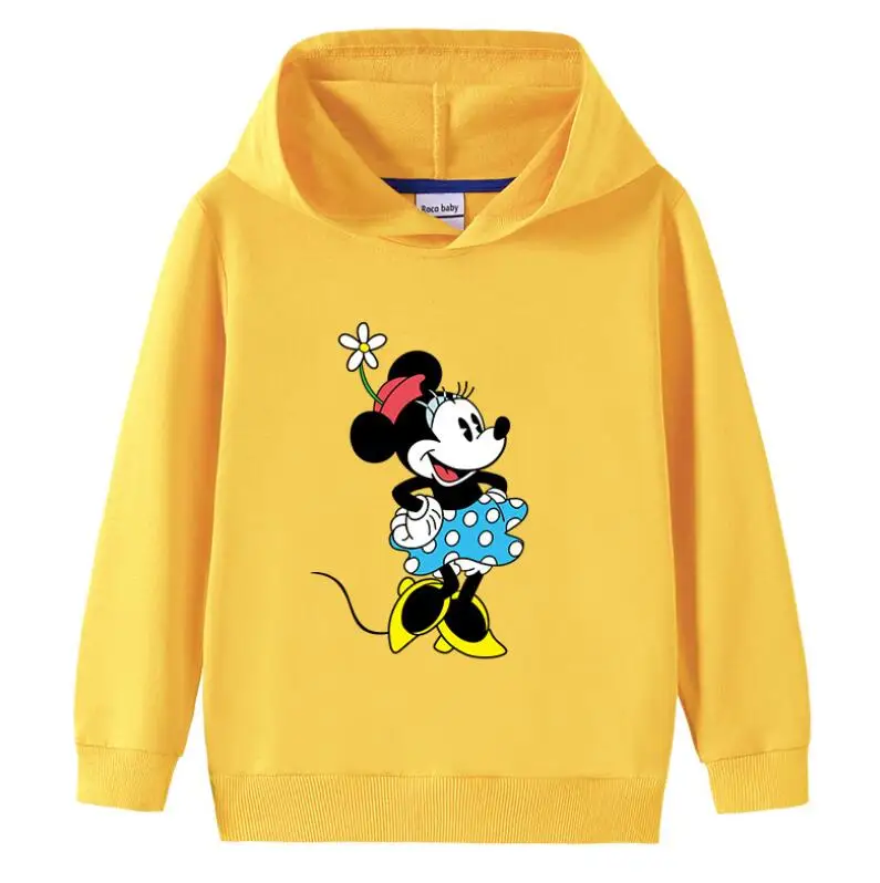Disney Осенняя кофта с изображением Микки из хлопка для детей одежда девочек и