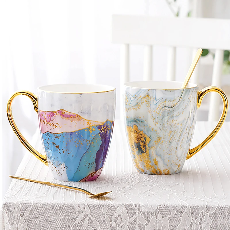 Кружка в европейском стиле из костяного фарфора креативная керамическая кружка