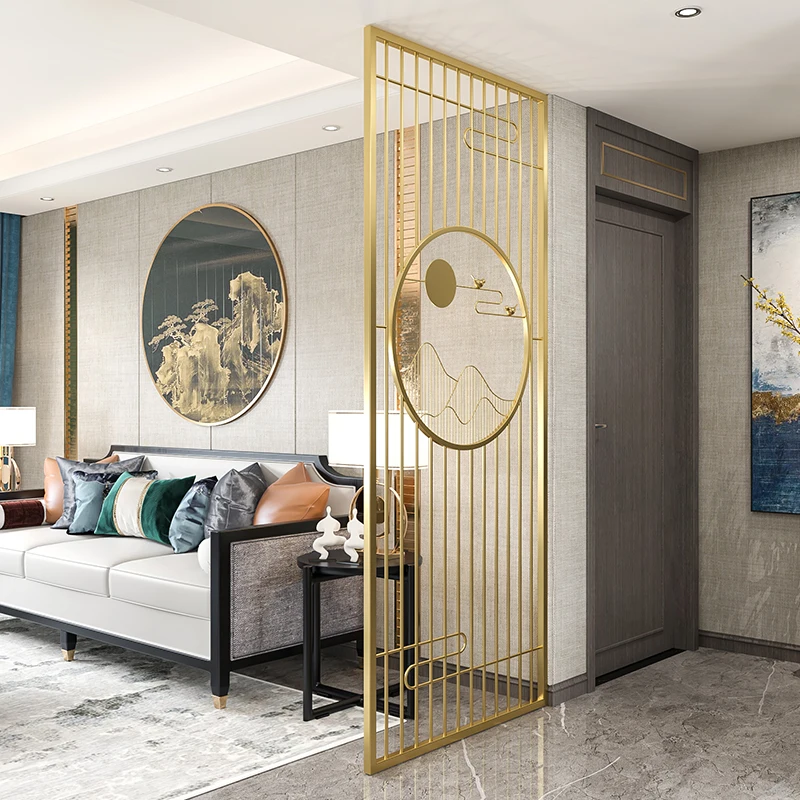 Новый скандинавский китайский бытовой Простой Легкий роскошный Железный экран