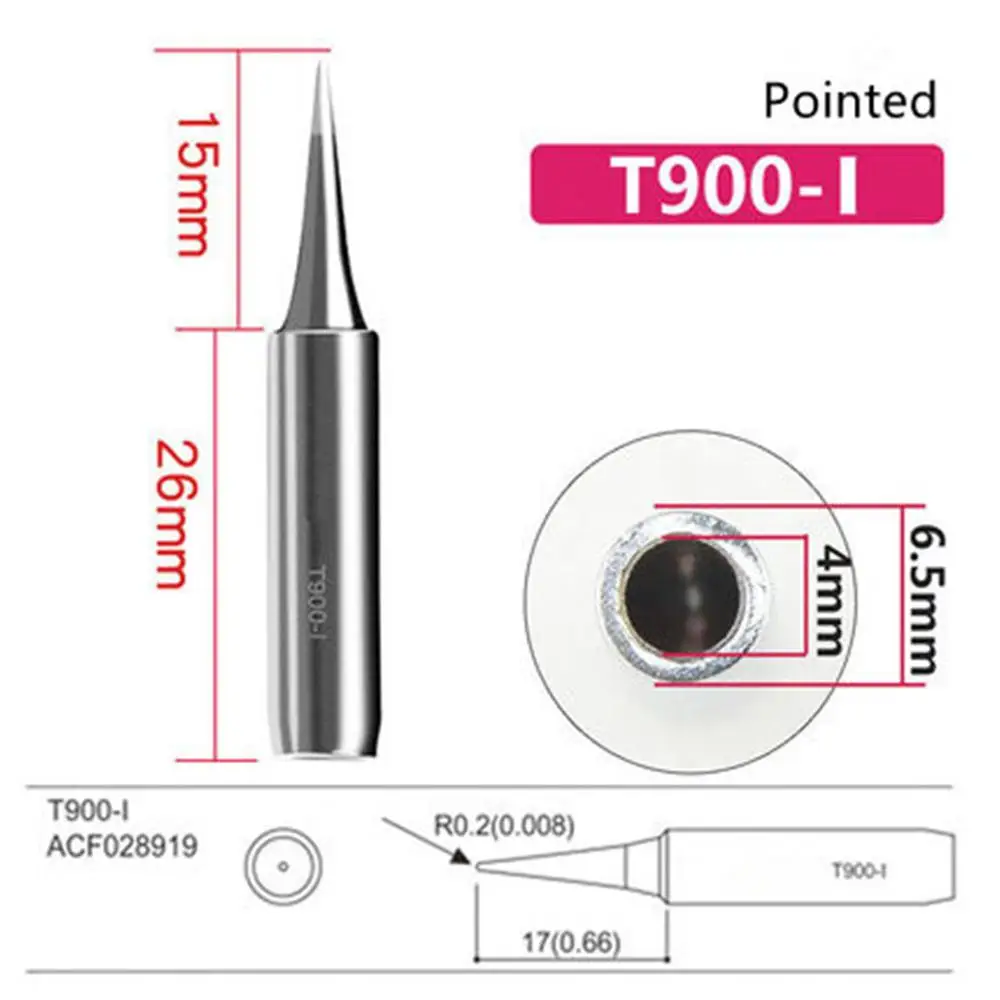 936 Бессвинцовая паяльная головка сварочный наконечник острые подковы AT936b
