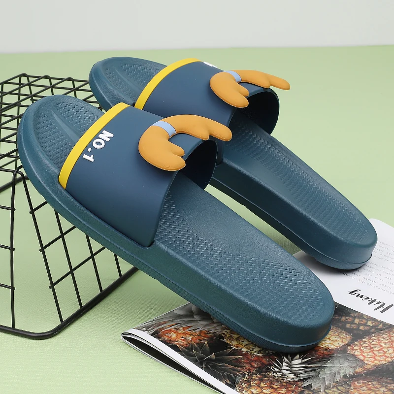 2021 Лидер продаж Мужские Пляжные шлепанцы Черный серый цвет брендовые тапочки