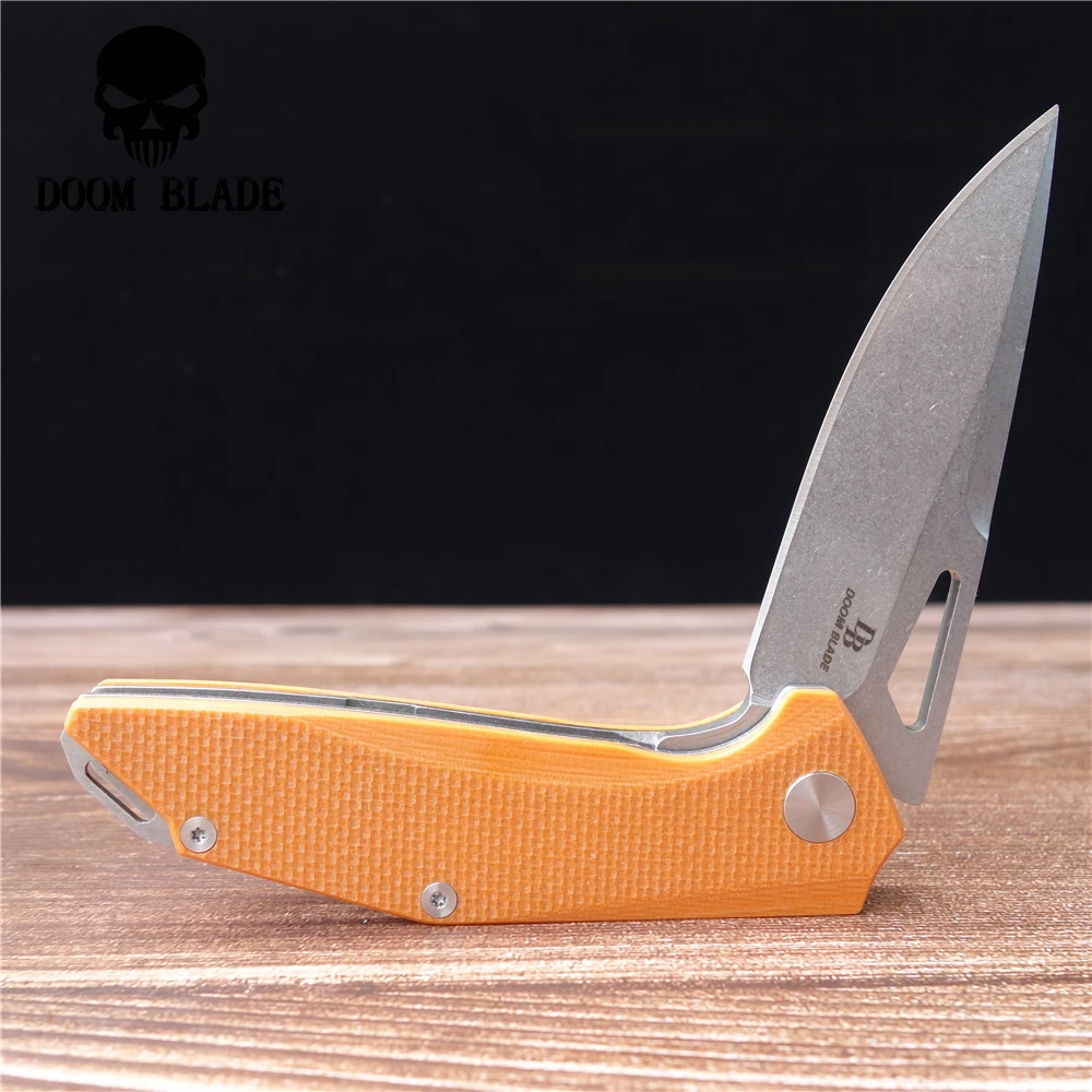 Шарикоподшипниковые ножи 203 мм 100% лезвие D2 складной нож G10 Ручка Открытый Кемпинг