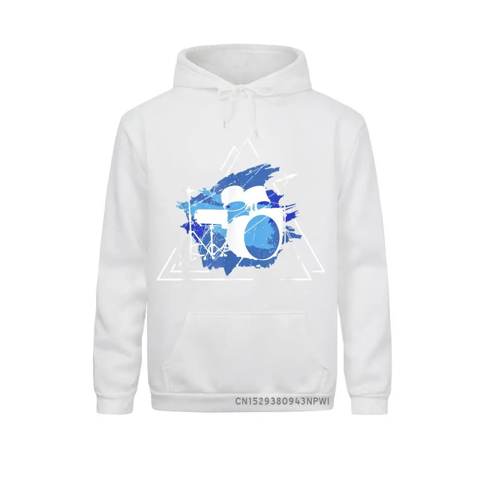 Крутой барабанный комплект винтажный пуловер в стиле ретро с ударным барабаном