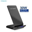 Беспроводное зарядное устройство Qi, 30 Вт, для iPhone 12, 11 Pro, X, XS Max, XR, 8, Samsung S21, S20, Galaxy Note 20, Xiaomi 11, 10