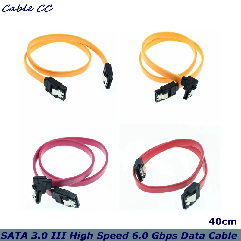 Компьютерный кабель и соединитель Ecosin2, SATA 3,0 III SATA3 6 ГБ/сек. SSD, кабель для жестких дисков, прямоугольный кабель для передачи данных, Oct14, Лучшая цена