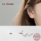 Серьги-гвоздики La Monada женские, Изящные Ювелирные украшения из серебра 925 пробы в минималистическом стиле, 925 пробы серебра