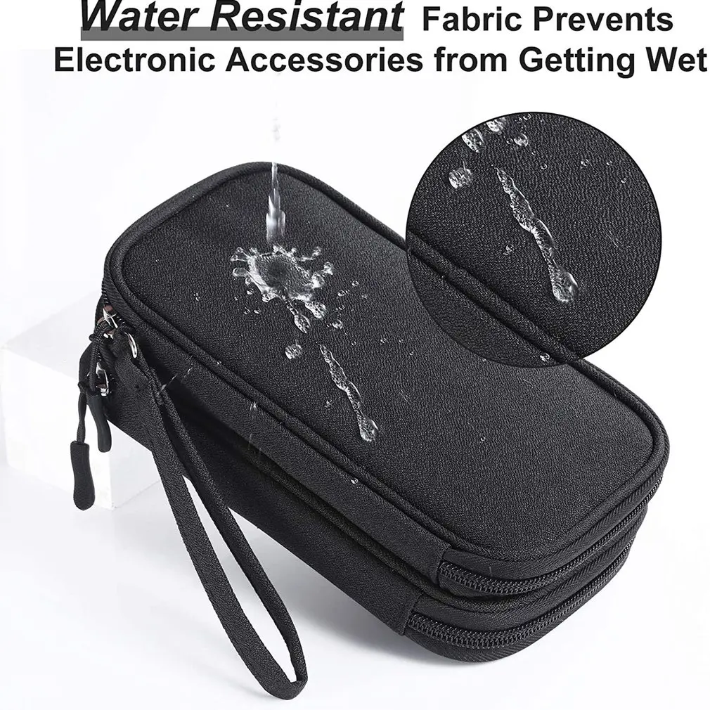 

Portable Power Bank Storage Bags USB Charger Gadgets Cables Wires Organizer Pouch Travel Electronic Accessories Protection Case