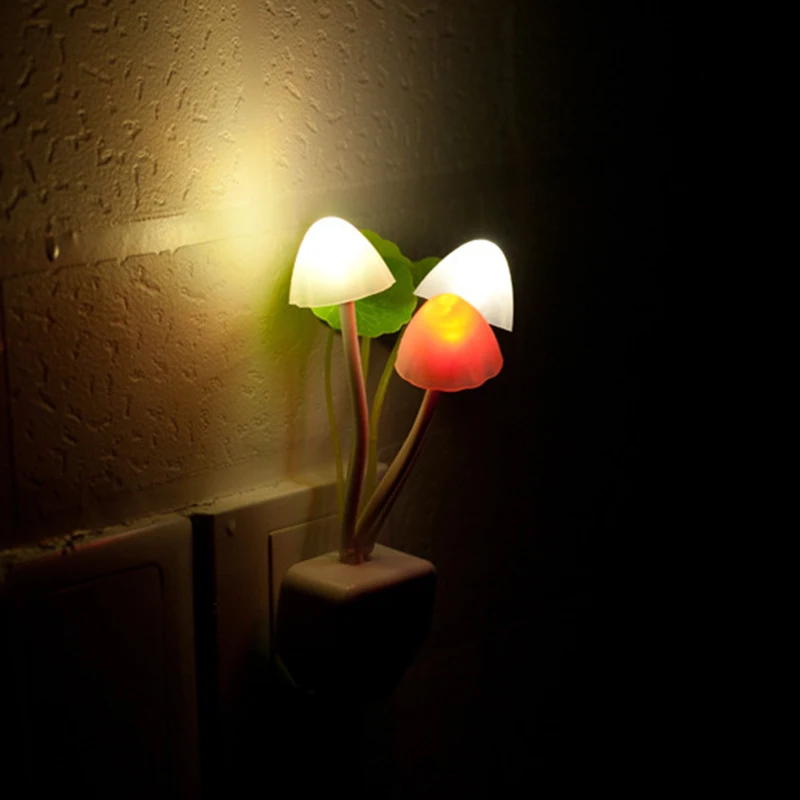 Прекрасный Красочный светодиодный ночник мини-лампа со светочувствительным