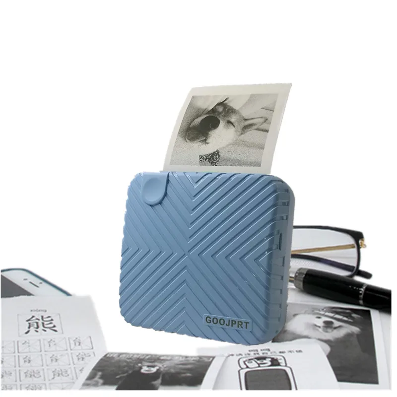 Портативный термальный фотопринтер GOOJPRT P6 карманный принтер 58 мм для мобильных