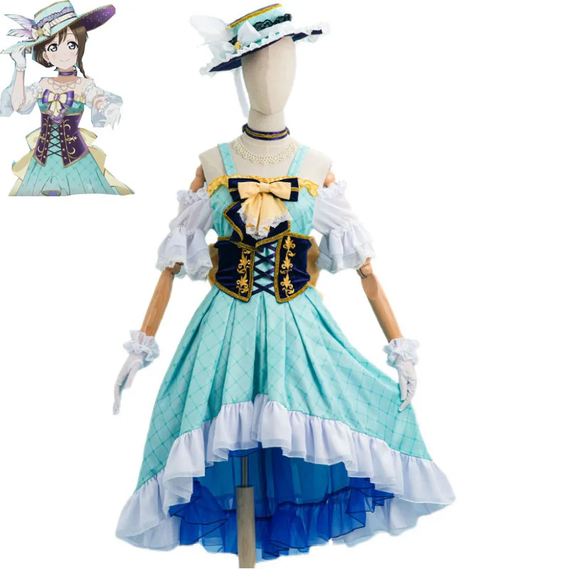 

Love Live! Женский костюм для косплея, с шапочкой, униформа для Хэллоуина