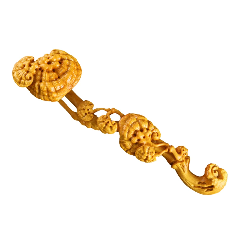 Фигурки Ganoderma Lucidum Ruyi поделки из массива дерева подарки коллекция ручной работы