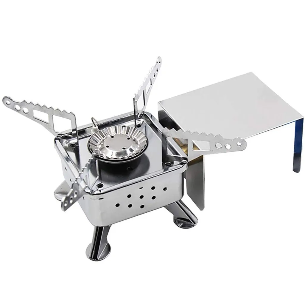 Складная газовая плита с мини картриджем для кемпинга приготовления пищи на
