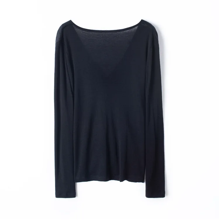 Мериносовый 100% шерстяной свитер женский осенний зимний с длинным рукавом тонкий