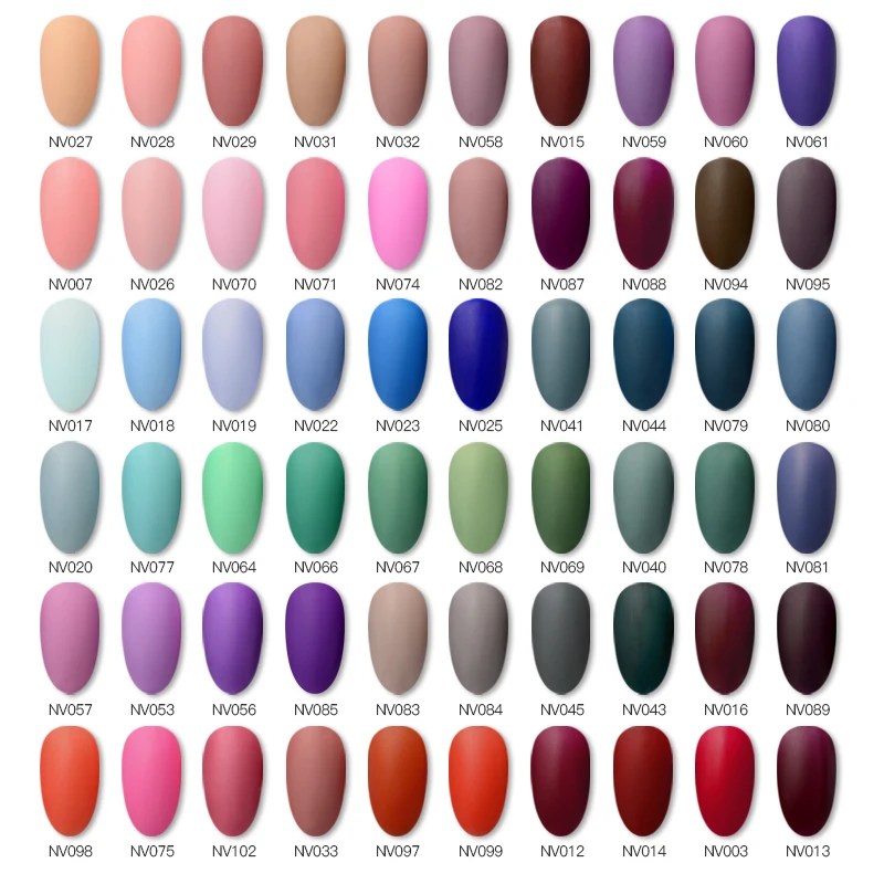 Nail Vision 60 цветов Матовый УФ-гель для ногтей 5 мл чистый цвет ногтей матовое верхнее покрытие Замачивание ногтей гель лак маникюрный лак