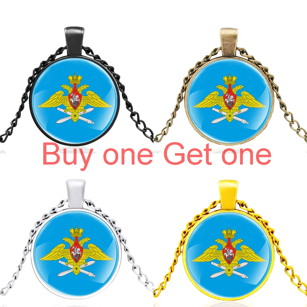 

Russian Air Force Военно Воздушные Силы России Glass Dome Pendant Necklace Jewelry Men Women Choker Accessories Gifts