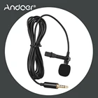 Andoer EY-510A Мини Портативный нагрудный петличный конденсаторный микрофон проводной микрофон для смартфонов iPhone Android DSLR камер