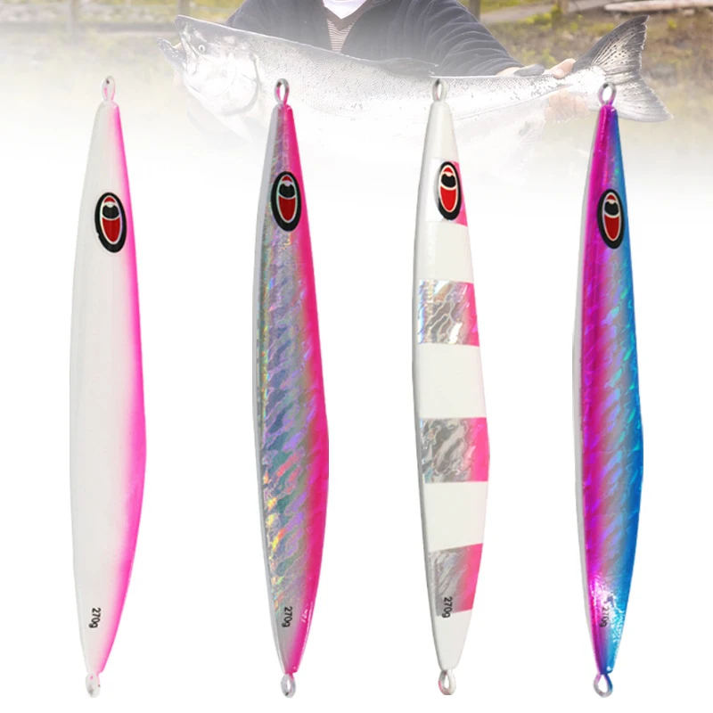 

Deep Sea Bait Fish Lures Speed Jig Metal Jigs Artificial Baits Jigging Lure 270g 19cm Slow Fishing Jigs