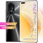 Разблокированные оригинальные телефоны на базе Android, смартфон с экраном 7,3 дюйма, сотовый телефон с двумя SIM-картами и камерой, мобильный телефон с поддержкой 4G, разблокировка по лицу и отпечатку пальца