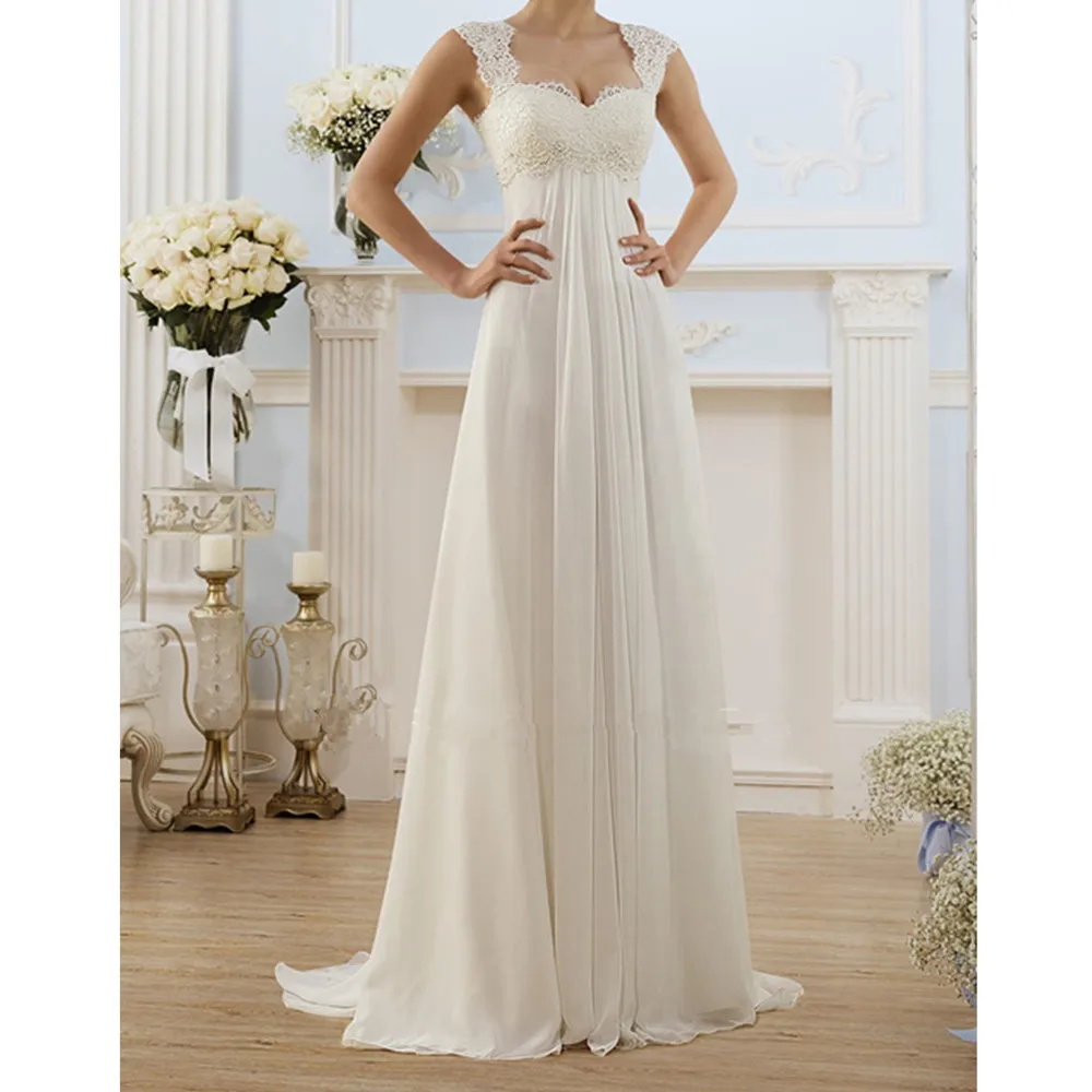 

Dresses Summer Women's Clothing 2021 Sexy Mopping Long Dress Plus Size Lace Stitching Pure White Wedding Banquet Party Costume