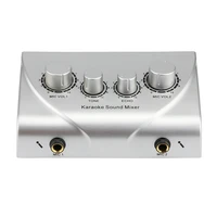 karaoke machine professional sound mixer echo mixer digital o sound o system devices silver
