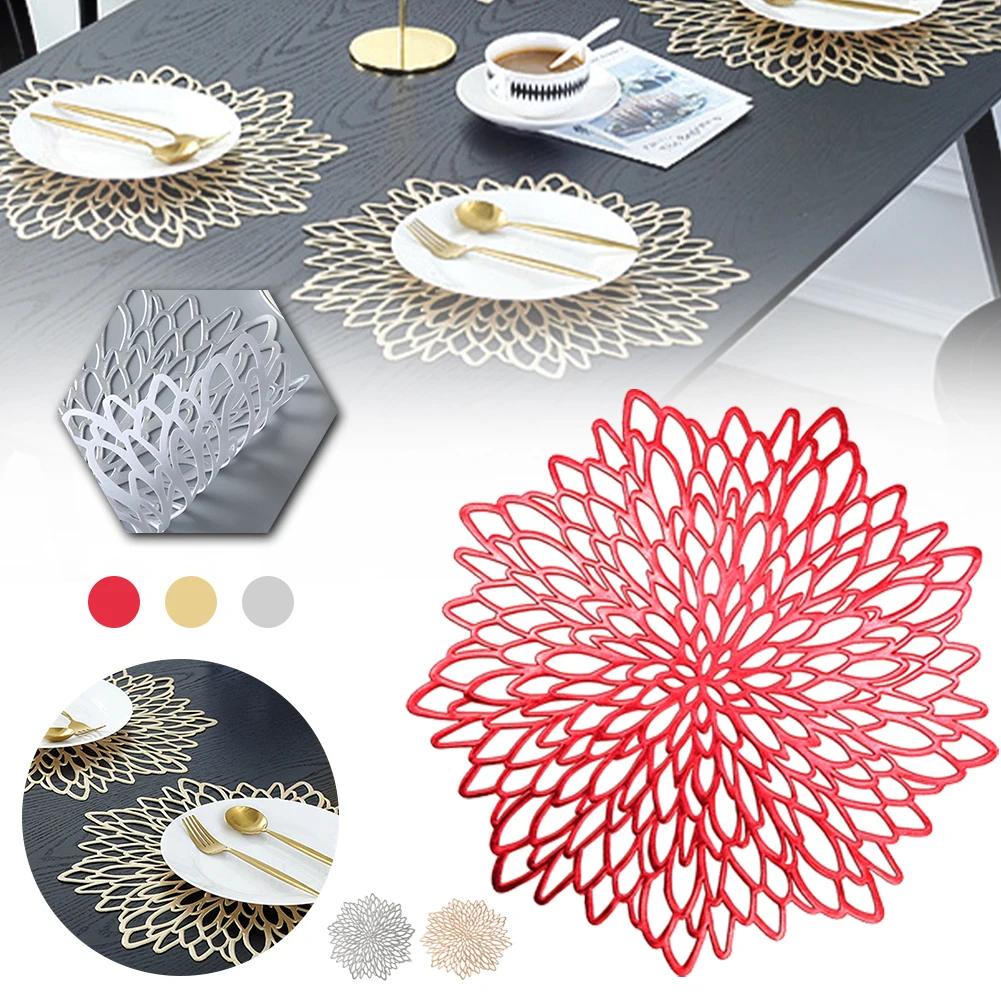 

Dining Table Placemat Lotus Leaf Leaf Pattern Kitchen Plant Coffee Table Mats Cup Coasters Plate Coasters Home Decor Placemat