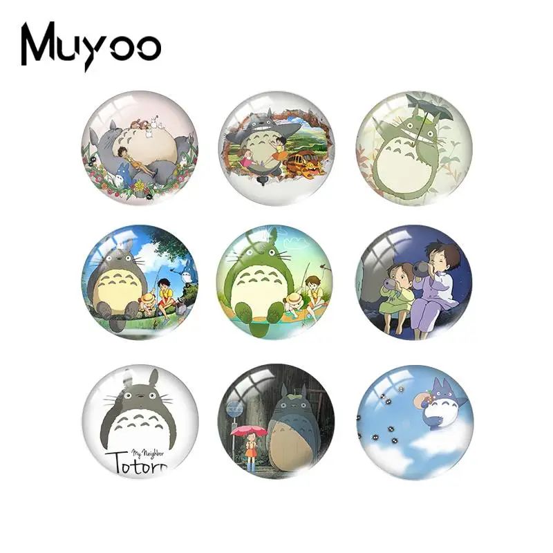 Новинка 2019 г. стеклянный кабошон ghilii Totoro художественные стеклянные купольные