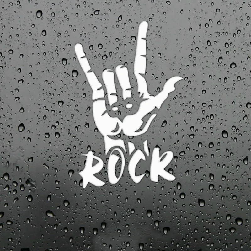 

Creative Stickers Rock Finger Funny Car Sticker Auto Motorcycles Decals Waterproof Sunscreen Accessories Vinyl,23cm*15cm