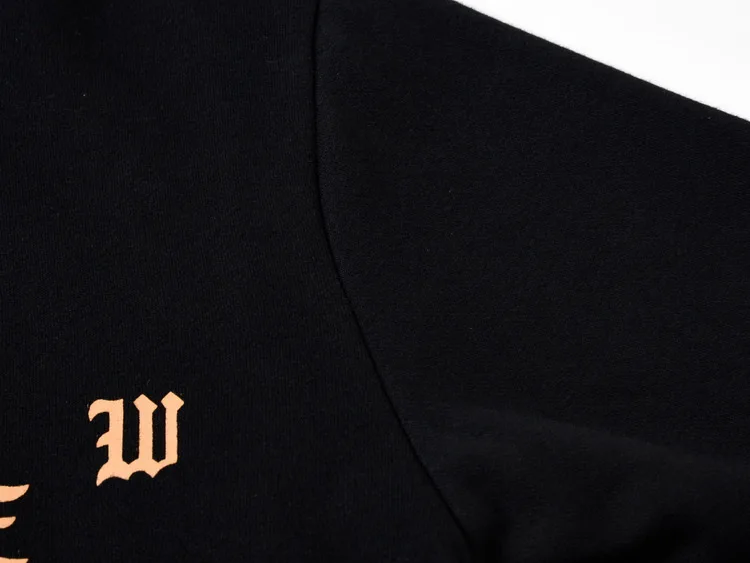 Kanye Big Talker Autumn And Winter "the Life of Pablo21 City New York Qualified Black And Golden plus Velvet Men And Women Hoodi