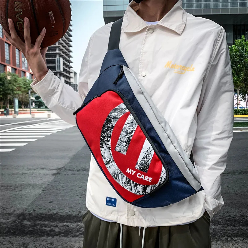 

Street Trend Waist Bag Unisex Belt Bags Hip-hop Wild Women Shoulder Messenger Bag Nylon Cloth Large Capacity Street Chest Pack