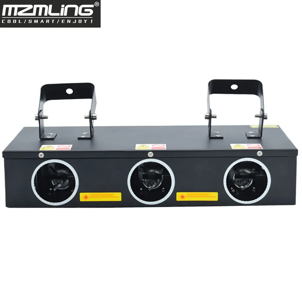 Hot 3 Heads Laser Light 0.3w RGB R 100mw G 45mw B 120mw DMX512 DJ /Bar /Party /Show /Stage LED Stage Machine | Лампы и освещение