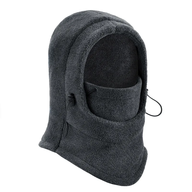 

Full Cover Fleece Hat Windproof Thick Cap for Women Men Warming Winter Sports Riding Cycling Running WHShopping