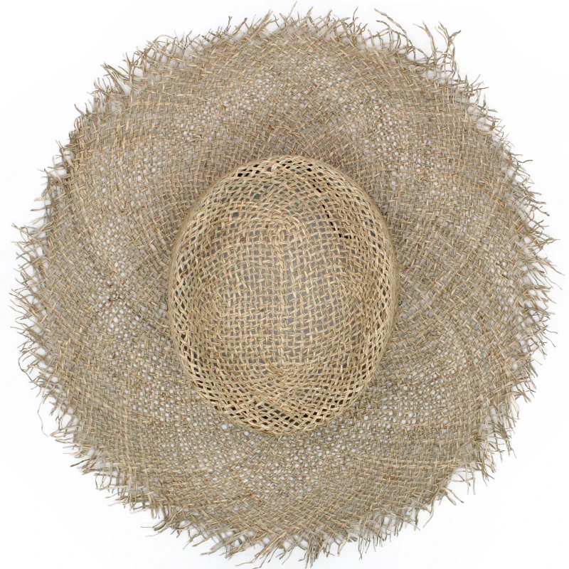 Соломенная шляпа с широкими полями для мужчин и женщин летняя 71/4 | Аксессуары