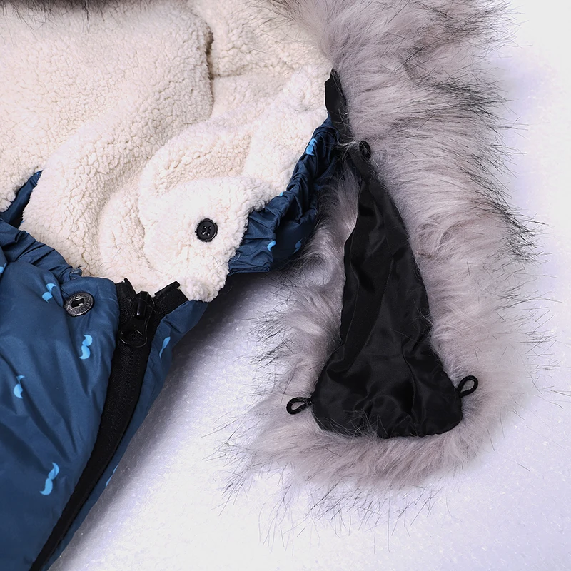 Детский зимний уличный спальный мешок для коляски чехол ног толстые теплые