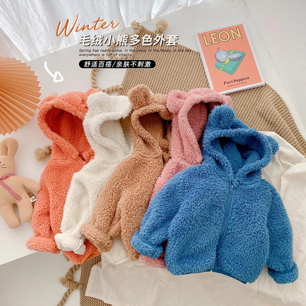 

Высококачественная одежда для малышей на осень и зиму, пальто, теплый Топ с длинным рукавом, верхняя одежда, милая одежда, для младенцев от 0 ...