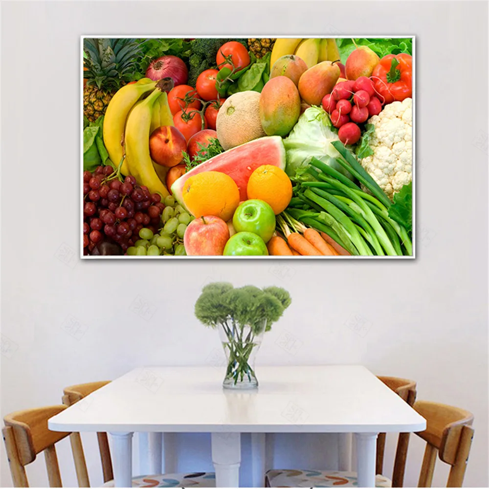 

Hd Prints Poster Vintage Home Decor Canvas Pictures Artwork Tea Fruits Foods Paintings for Kitchen Restaurant Wall Art