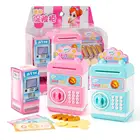 Мини-Копилка-атм., коробка для сохранения, Электронная Мини-копилка с имитацией монет, наборы моделей наличных, игрушки, Детская копилка, ролевые игры, ролевые игры