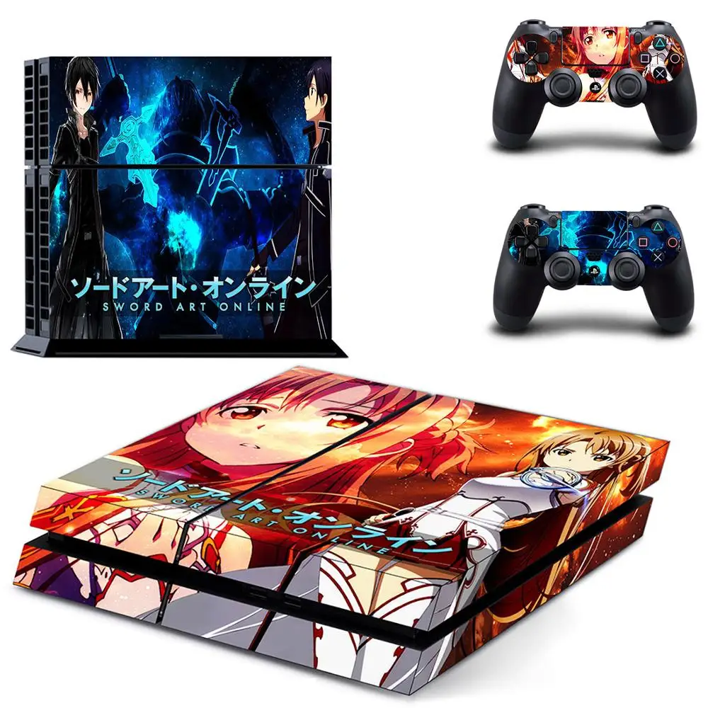 PS 4 наклейка s Sword Art онлайн PS4 Play station наклейки на кожу Pegatinas для консоли playstation и 2