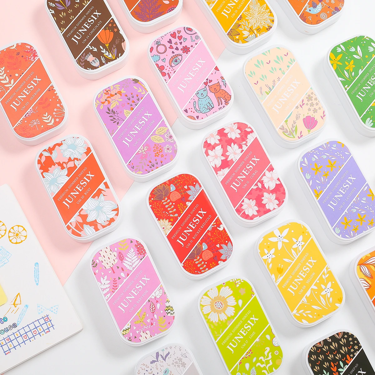 Симпатичная чернильная подставка металлическая Яркая Цветная Нетоксичная без