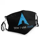 Btw I Use Arch Linux маска для лица 2020 Новый Антибактериальный защитный чехол для рта Muffle
