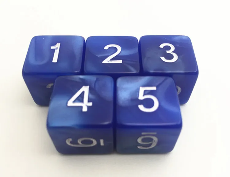 5 шт./компл. T &amp G Высокое качество Мульти D6 кости набор мраморный эффект DnD 6